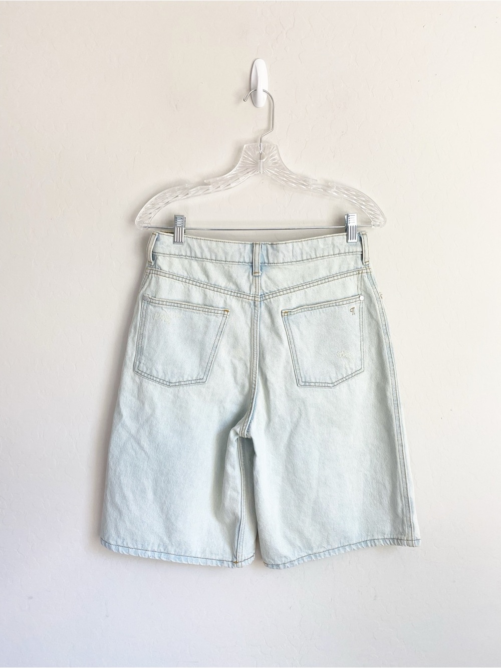 Pilcro Classic Denim Bermuda Denim Shorts with Drawstring Size 27 - Picture 4 of 16